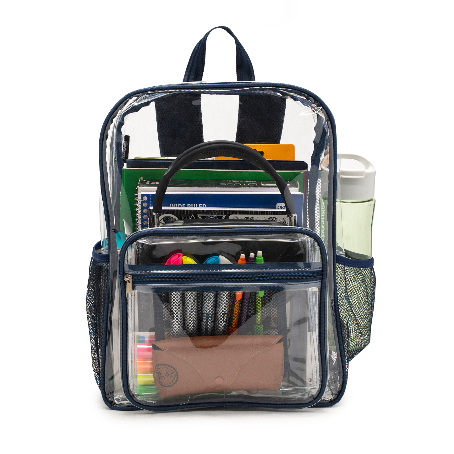 Clear backpack Navy Blue