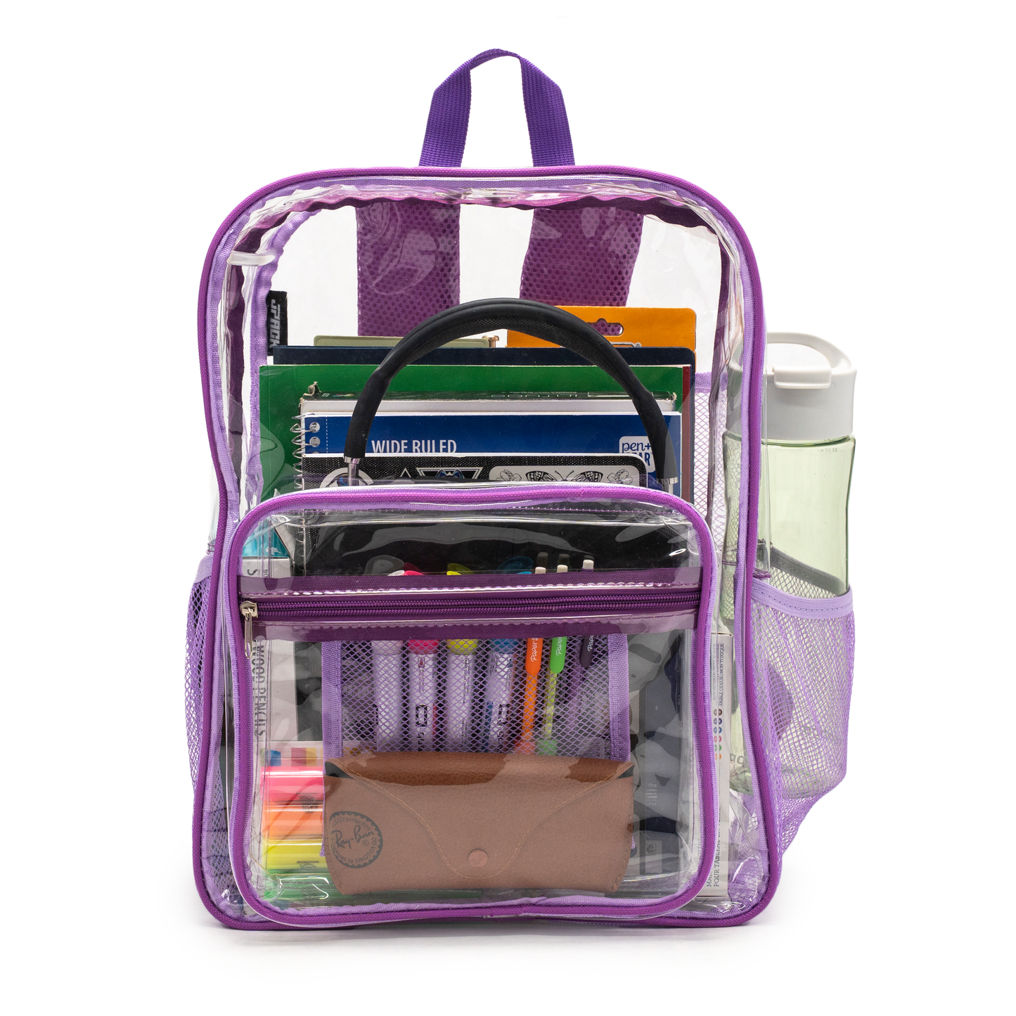 Clear Backpack Purple