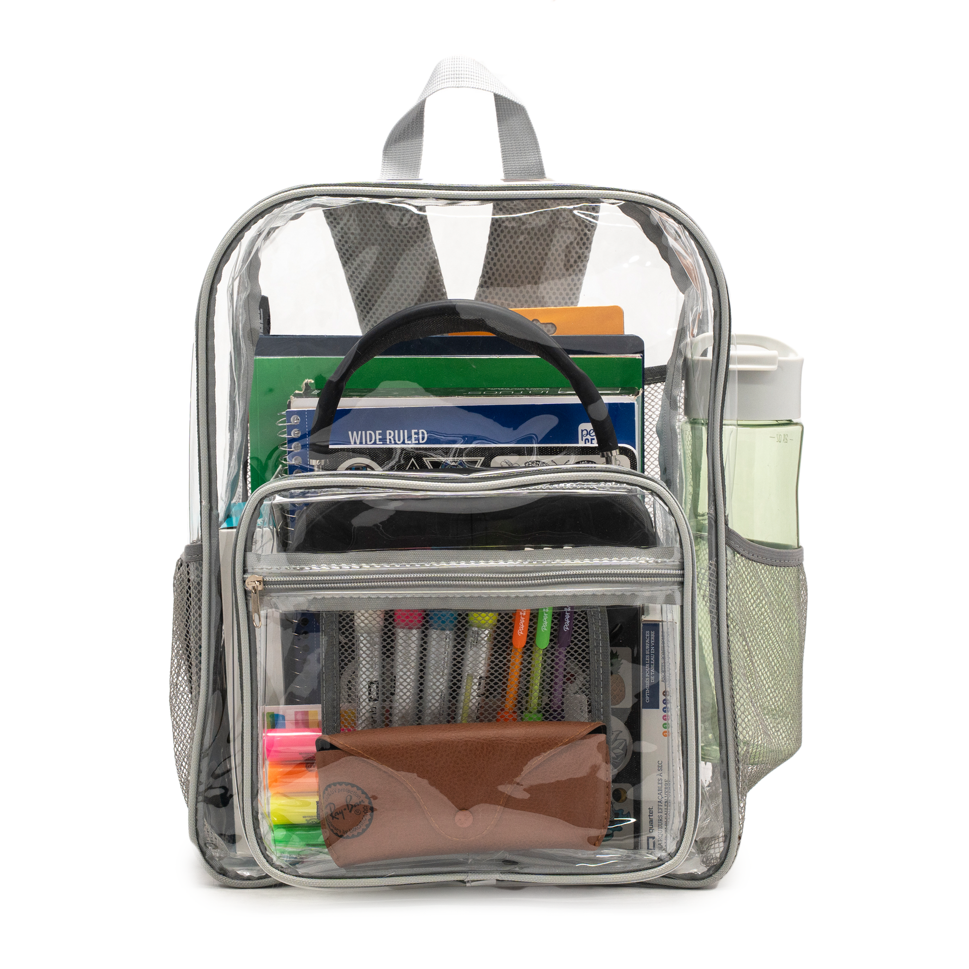 Clear Backpack Gray