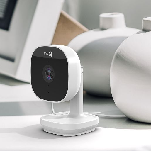 Chamberlain myQ Smart Indoor Security Camera – 1080p HD Video, Night Vision, Motion Detection, Wi-Fi, Two-Way Audio, Smartphone Control