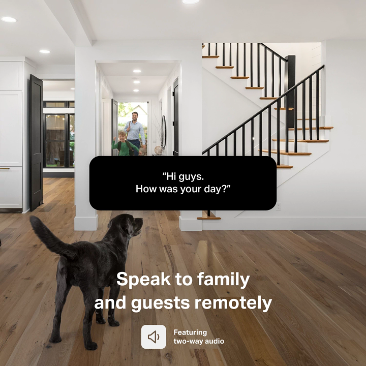 (2 Pack) Bundle Chamberlain myQ Smart Indoor Security Camera – 1080p HD Video, Night Vision, Motion Detection, Wi-Fi, Two-Way Audio, Smartphone Control